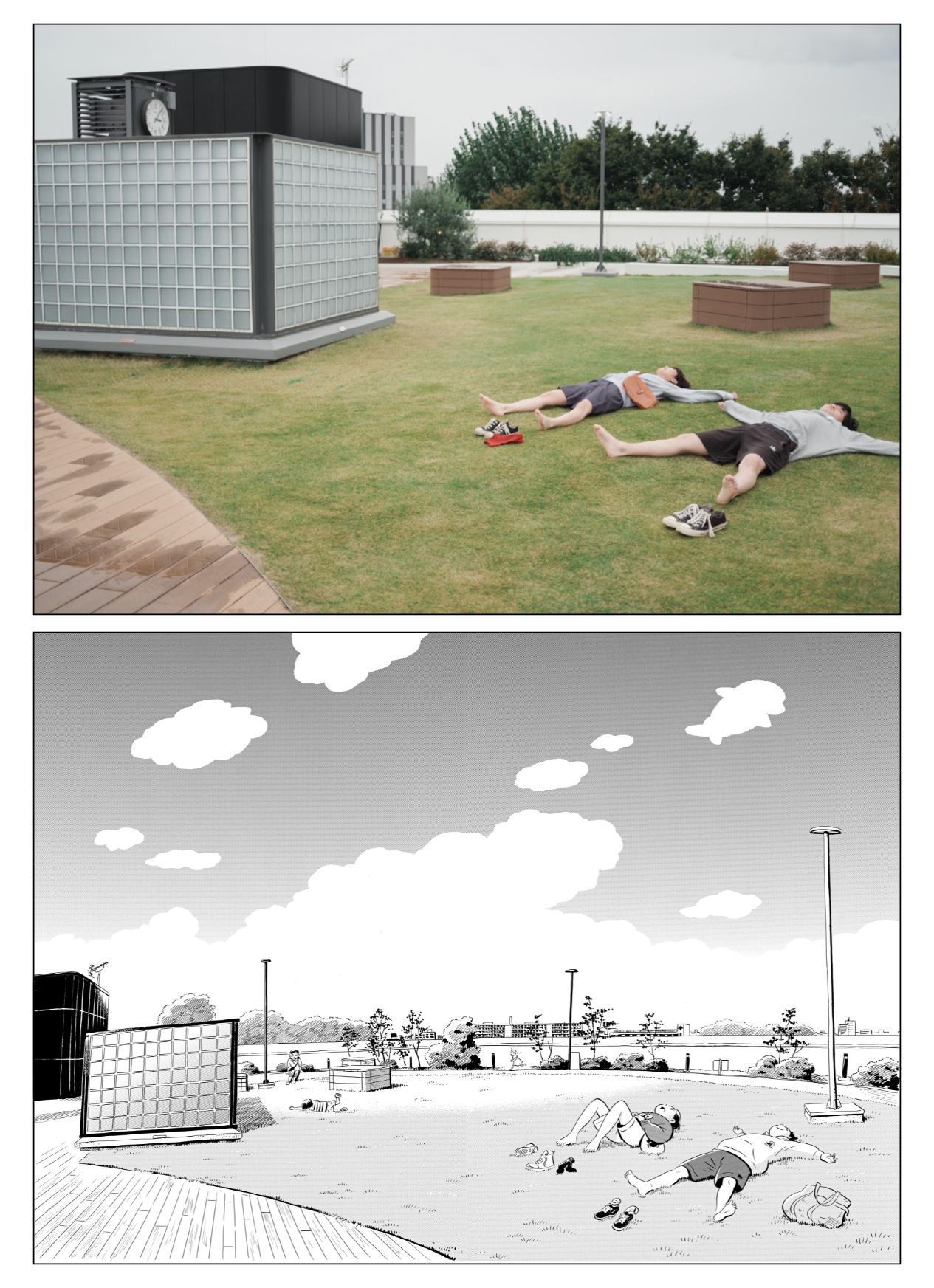 6巻『45日目 リスタート』に登場する「阿佐谷けやき公園」